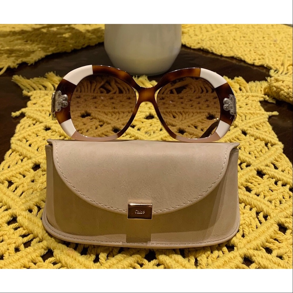Chloe sunglasses CE743S brown lenses